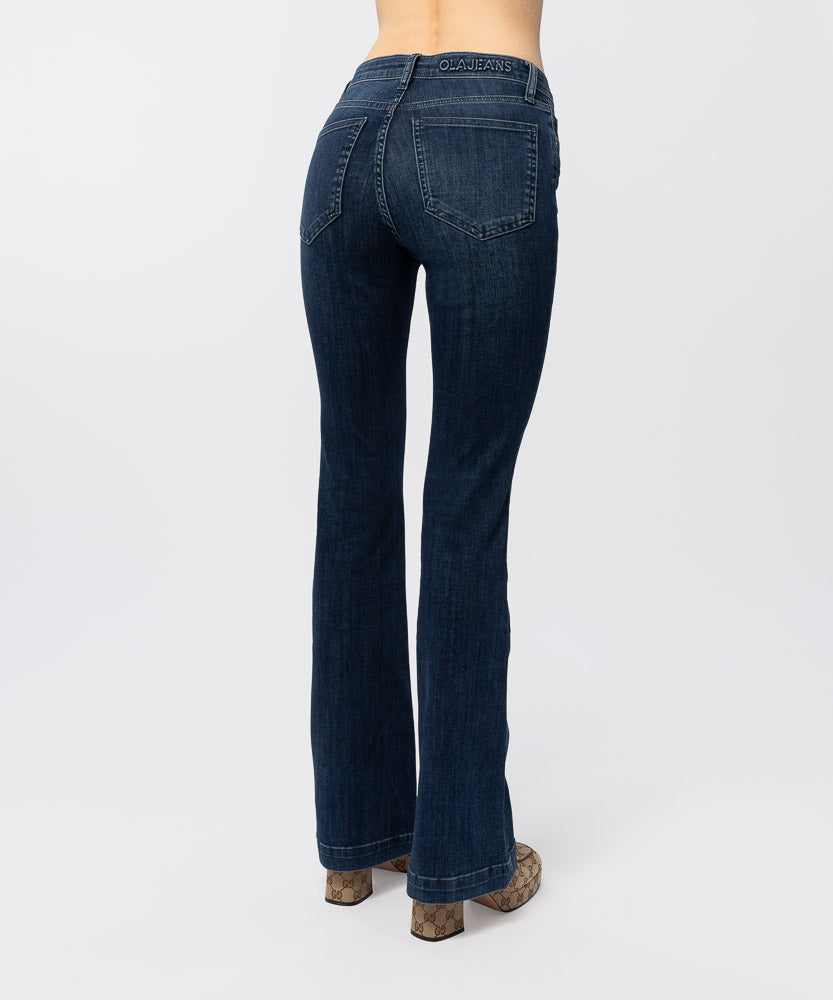 The Merethe Jean - Dark Vintage Blue