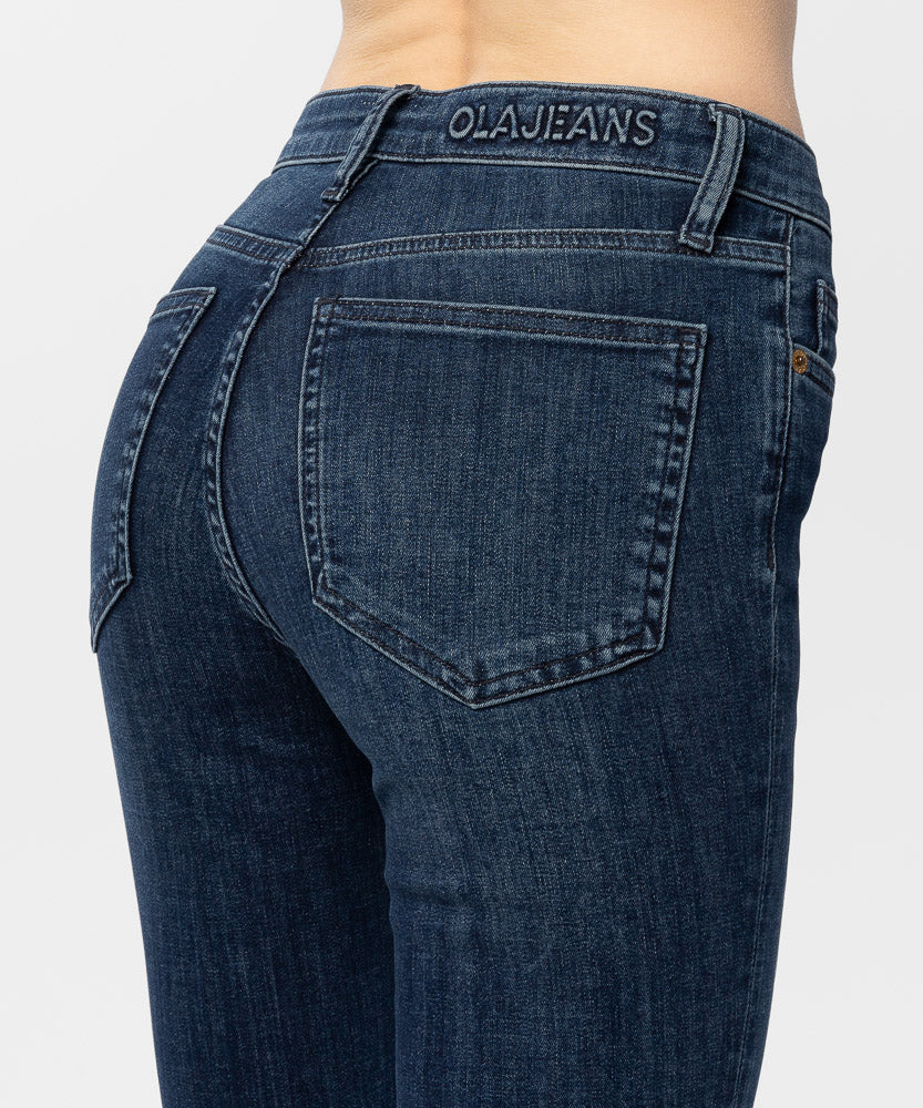 The Merethe Jean - Dark Vintage Blue